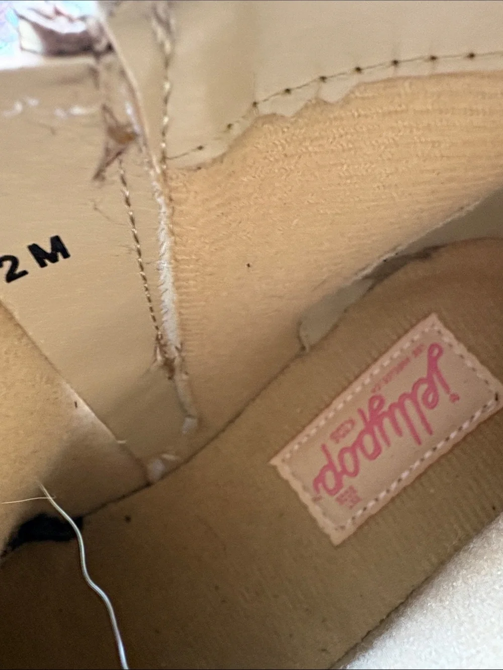 Jellypop Taupe Braided & Chain Detail Girls' Ankle Boots Size 2